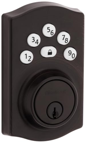 Kwikset 9240TRL-11P Traditional Powerbolt Electronic SmartCode Deadbolt with RCAL Latch and RCS Strike Venetian Bronze Finish