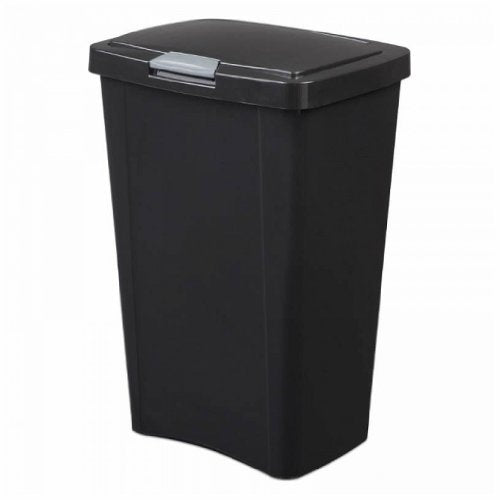 STERILITE 10459004 Touch Can, Black, 13 Gallon