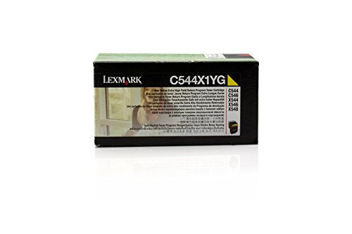 Lexmark C544X1YG Yellow Extra High-Yield Toner 4000 Pages