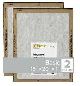 3M Filtrete Air Filter 18x20x1 MERV 2 FPL45 2-Pack