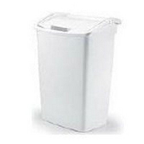 Rubbermaid 280300-WHT Dual-Action Wastebasket