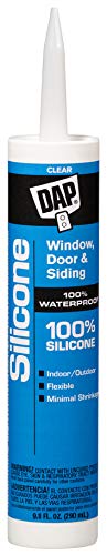 Dap 08641 Silicone Multi-Purpose Sealant - Clear 10.1-oz Cartridge