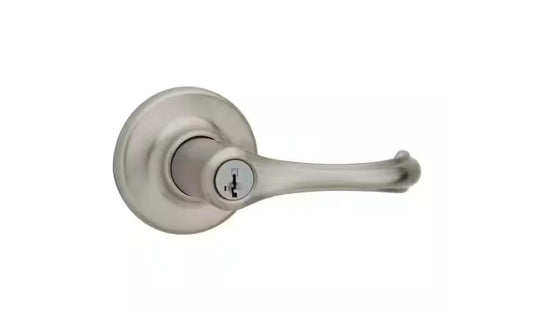 Kwikset Dorian Satin Nickel Entry Door Handle 405DNL15SMTK4V1