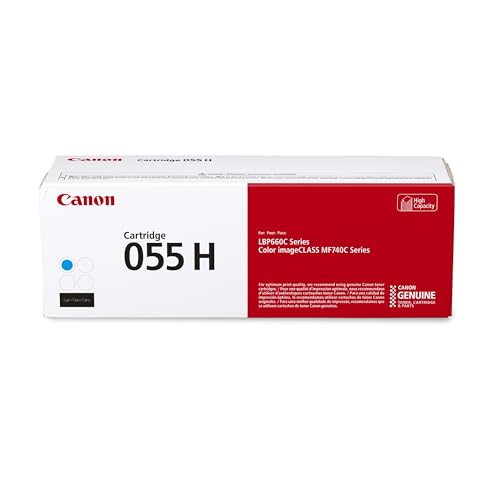 Triplenet Pricing Genuine 055 Cyan Toner Cartridge High Capacity Compatible with LBP664Cdw, MF741Cdw, MF743Cdw, MF745Cdw, MF746Cdw 3019C001