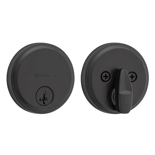Kwikset Hometown Deadbolt Lock Matte Black