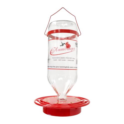 TURBINE Humdinger Hummingbird Feeder Glass 32 Oz Red