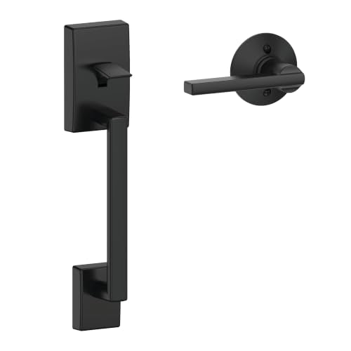 Schlage Century FE285 Latitude Handleset Matte Black