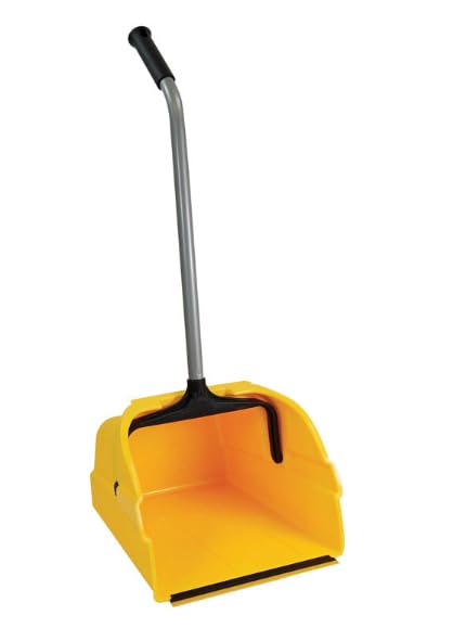 Debris Dustpan with Handle, Jumbo Debris Pan, Trash Collection for Industrial/Professional Cleaning 495