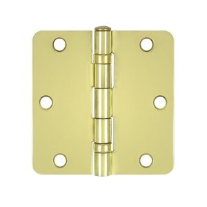 Deltana S35R4BB3 Ball Bearing 3.5" x 3.5" Ball Bearing 1/4" Radius Corners Mortise Hinge - Pair