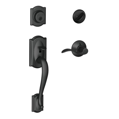 Schlage Camelot Handleset F60 CAM 622 Acc RH Matte Black