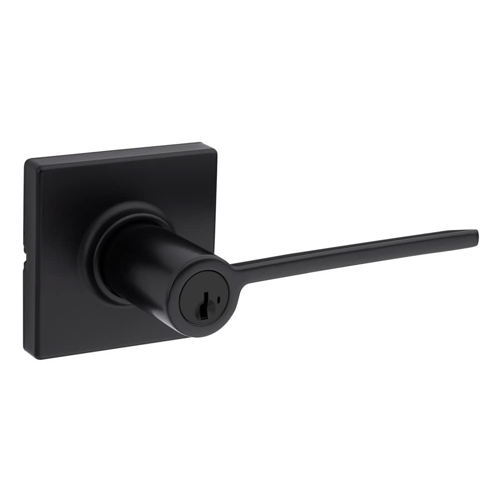 Kwikset Ladera Entry Door Handle Matte Black