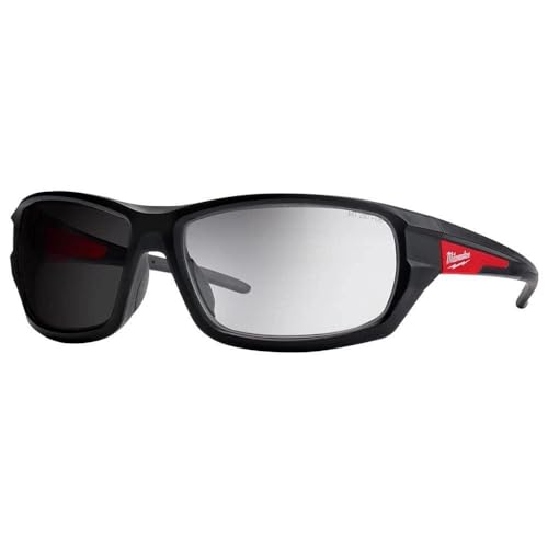 Milwaukee Safety Glasses with Anti-Scratch Transition Lenses 48-73-2128