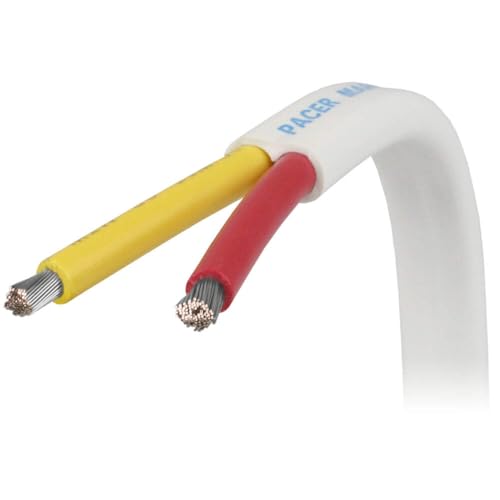 Pacer 10/2 AWG Safety Duplex Cable 100ft Red/Yellow