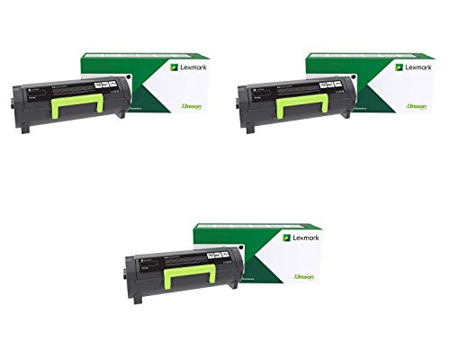 Lexmark Return Program Toner Cartridge Black (56F1000) Pack of 3