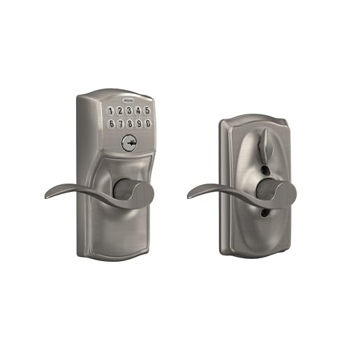 Schlage FE595 Camelot Keypad Door Lock Satin Nickel