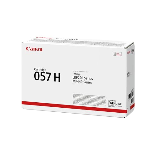 Canon Genuine 057 Black Toner Cartridge High Capacity Compatible with LBP220 Series, LBP230 Series, MF440 Series, MF450 Series