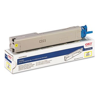 OKI 43459301 High Yield Yellow Toner, 2000 Pages