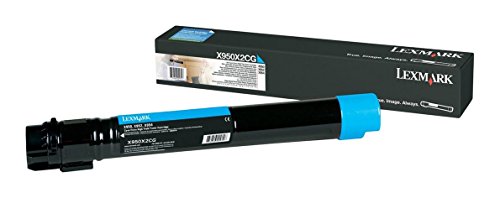 Lexmark X950X2CG OEM Toner - X950 X952 X954 High Yield Cyan Toner (22000 Yield)