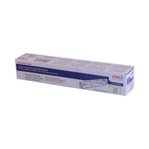 OKI 43459301 OEM Toner - C3400 C3530 MFP C3600 MC360 MFP Series High Yield Yellow Toner (2000 Yield) OEM