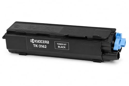 Kyocera 1T02T90US0 Model TK-3162 Black Toner Kit, Compatible with ECOSYS P3045dn Monochrome Laser Printer, Up to 12500 Pages Yield (Pack of 2)