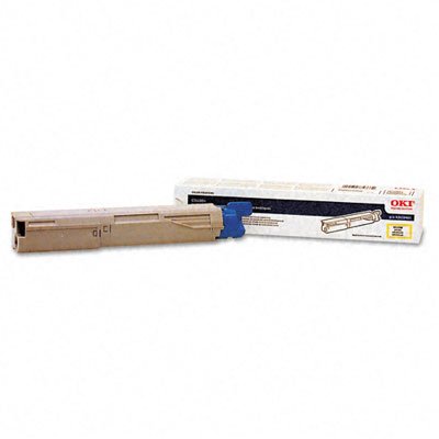 OKI 43459401 43459401 Toner (Type C8), 1000 Page-Yield, Yellow