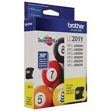 Brother LC201Y Yellow Ink Cartridge, Standard Yield