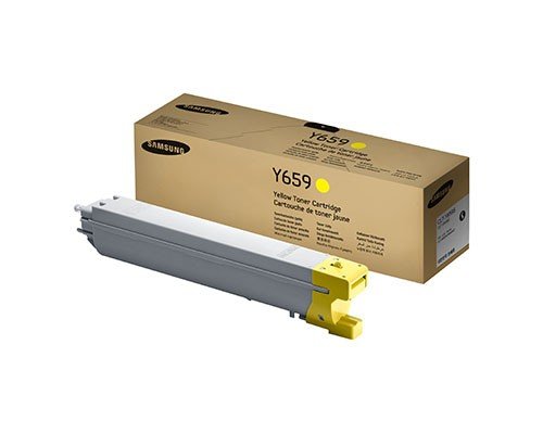 Samsung CLT-Y659S CLX-8640 CLX-8650 Toner Cartridge (Yellow) in Retail Packaging