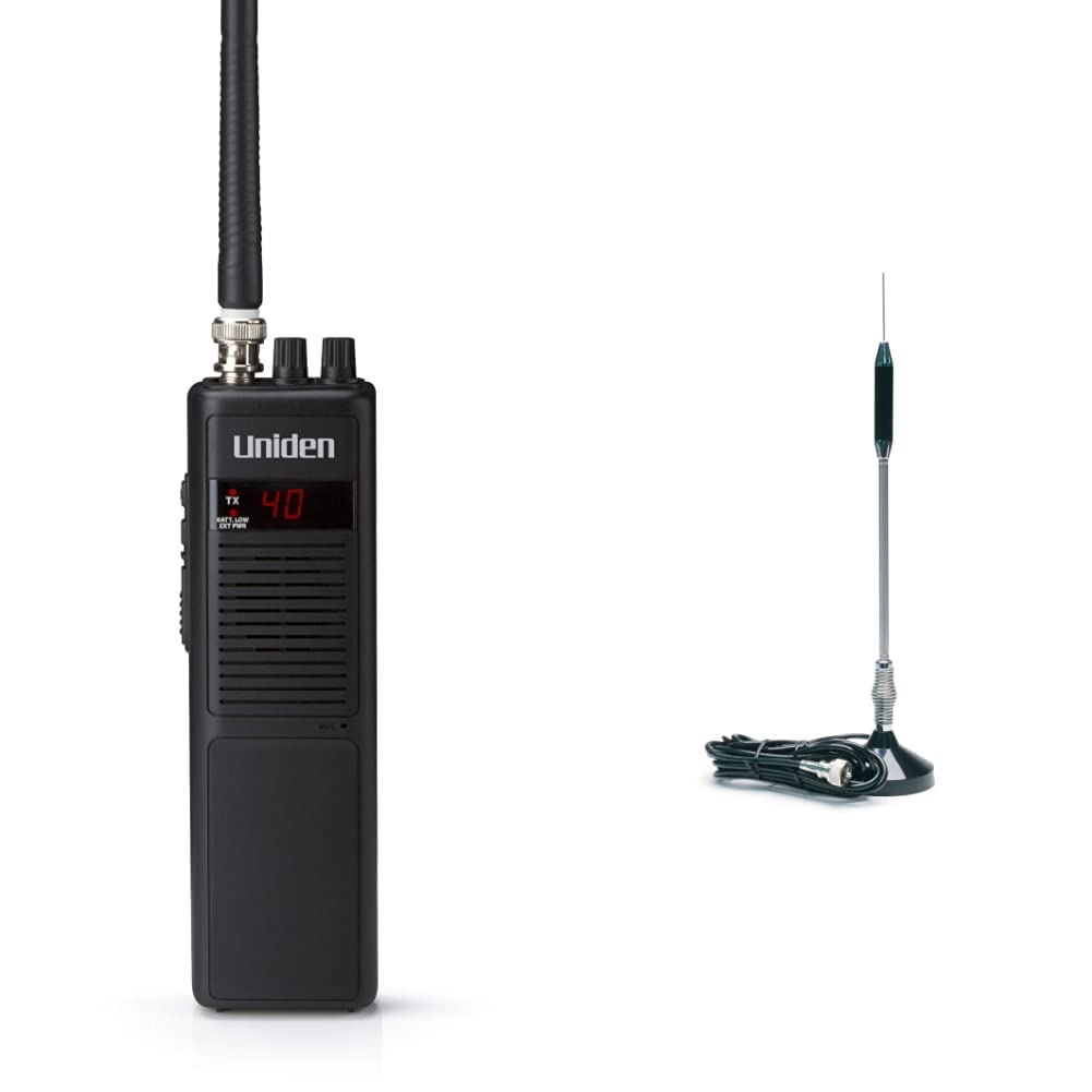 Uniden PRO401HH Professional Series 40 Channel Handheld CB Radio, 4 Watts Power with Hi/Low Power Switch, Auto noise cancellation, Belt Clip And Strap Included, 2.75in. x 4.33in. x 8.66in.