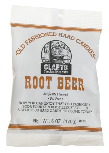 Claeys Old Fashioned Root Beer Hard Candy 6 oz