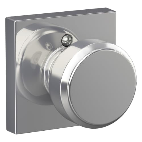 Schlage Bowery Knob with Collins Trim F170 BWE 625 COL Bright Chrome