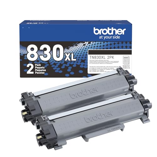 Brother TN830XL Black Toner 2-Pack