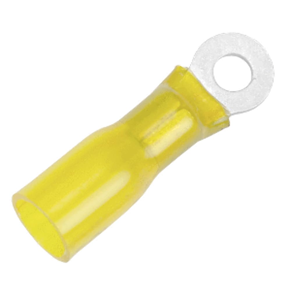 Pacer 12-10 AWG Heat Shrink Ring Terminal #10 Stud 25 Pack [TE10-10R-25]