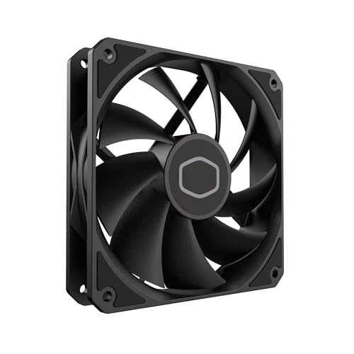 Cooler Master MF120 Lite Black Case|Liquid Cooler|Air Cooler Fan, 120mm Fan, Dynamic PWM 1,750 RPM, Air Balance Blades, Hybrid | PBT Frame