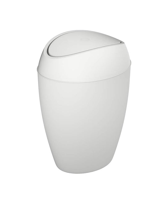 Umbra Twirla Trash Can 9L Metallic White