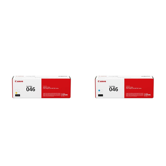 Canon Genuine Toner Cartridges 2-Pack (Yellow & Cyan) 1247C001/1249C001