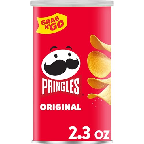 Pringles Potato Crisps Chips, Original Flavored, Single Serve, Grab and Go, 2.4 oz