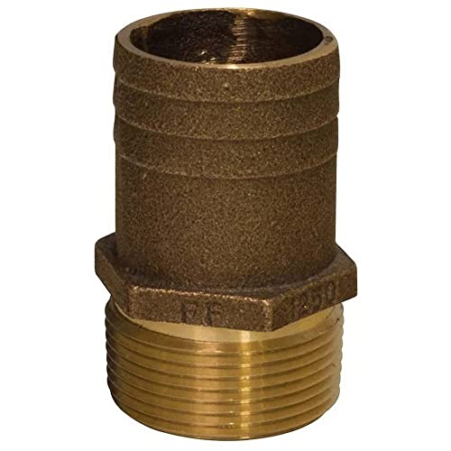 GROCO 1" NPT x 1-1/8" Bronze Pipe Hose Fitting