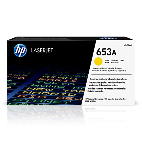 HP 653A Yellow Toner Cartridge CF322A