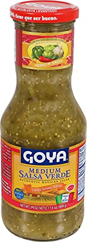 Goya Salsa Medium Verde Tangy Green Salsa 17.6 oz