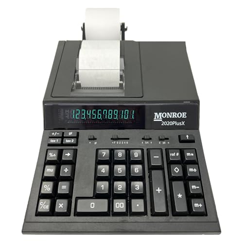 Monroe 2020PlusX Black Printing Calculator