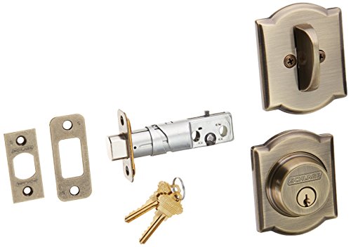 Schlage Lock Company B60CAM609 Series Deadbolt Camelot Rose Single Cylinder Deadbolt