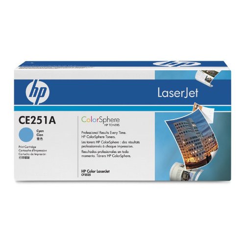 HP 504A Cyan Toner Cartridge | Works with HP Color LaserJet CM3530, CP3525 Series | CE251A