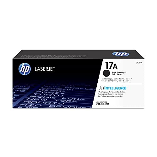 HP 17A Black Toner Cartridge | Works with HP LaserJet Pro M102 Series, HP LaserJet Pro MFP M130 Series | CF217A