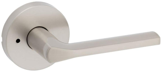 Kwikset Lisbon Privacy Door Lever 730LSLRDT-15 Satin Nickel