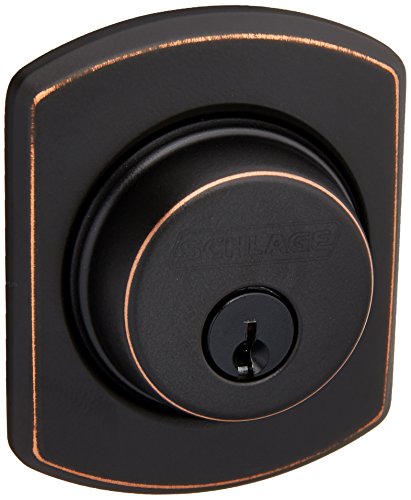 Schlage Lock Company B60GRW716 Series Deadbolt Greenwich Rose Single Cylinder Deadbolt