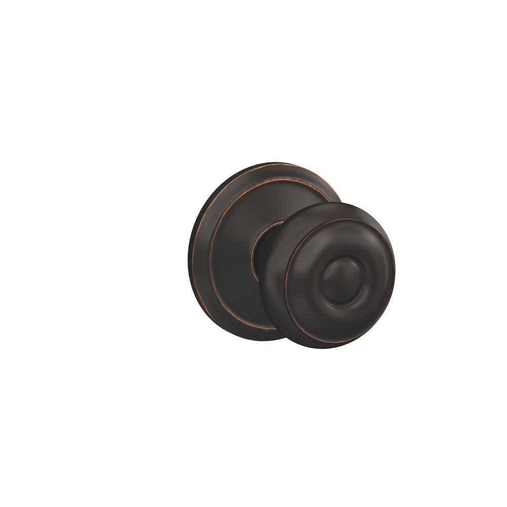 Schlage Georgian Knob FC172 GEO 716 ALD Aged Bronze