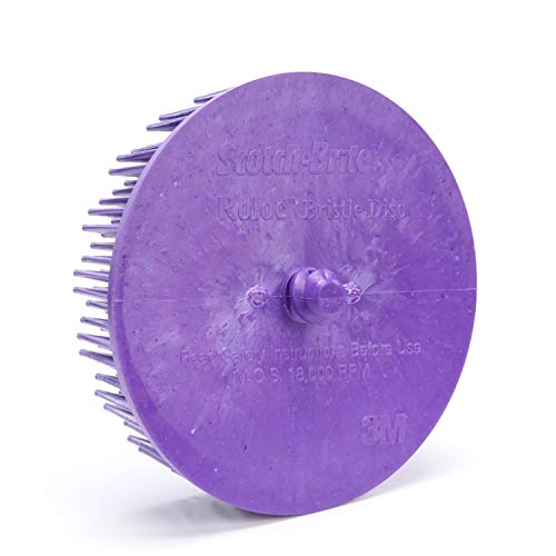 3M Scotch-Brite Ceramic RD-ZB Bristle Disc - Very Coarse Grade - Quick Change Attachment - 3 in OD & 18000 Max RPM - 07537 [PRICE is per EACH]
