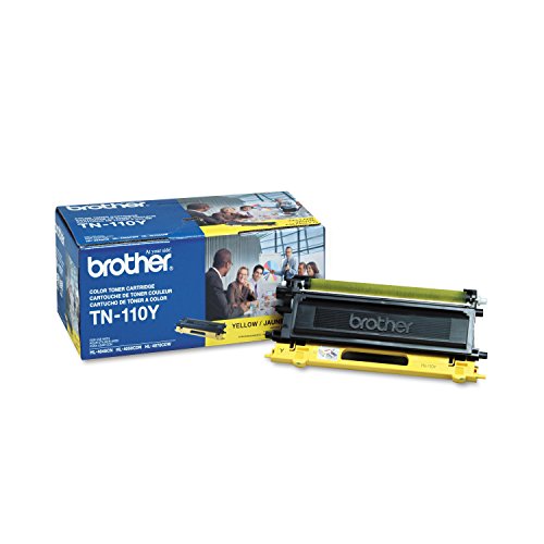 Brother TN-110Y DCP-9040 9042 9045 HL-4040 4050 4070 MFC-9440 9450 9840 Toner -Cartridge (Yellow) in Retail Packaging
