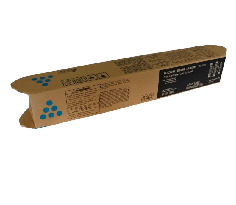 RICOH 842379 IM C300 Cyan Toner Cartridge for use in IM C400SRF Yield 6000 Pages in Retail Packaging