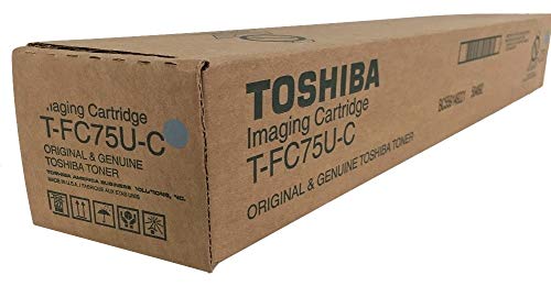 Toshiba T-FC75U-C e-Studio 5560 6560 6570 Toner Cartridge (Cyan) in Retail Packaging